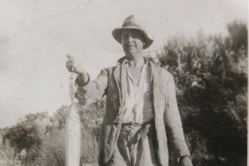 Sir James Holden on Kangaroo Island.