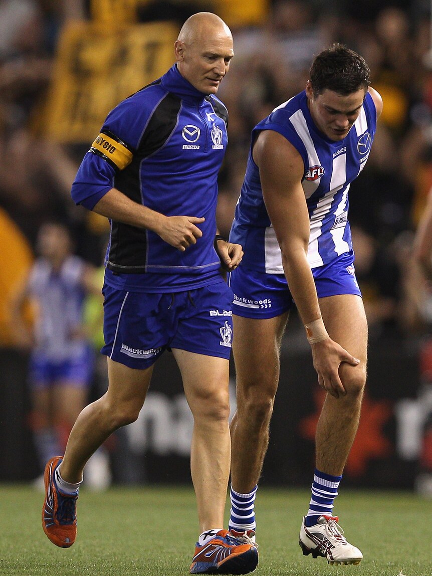 The Roos were relieved Grima's knee injury was not a season-ender.