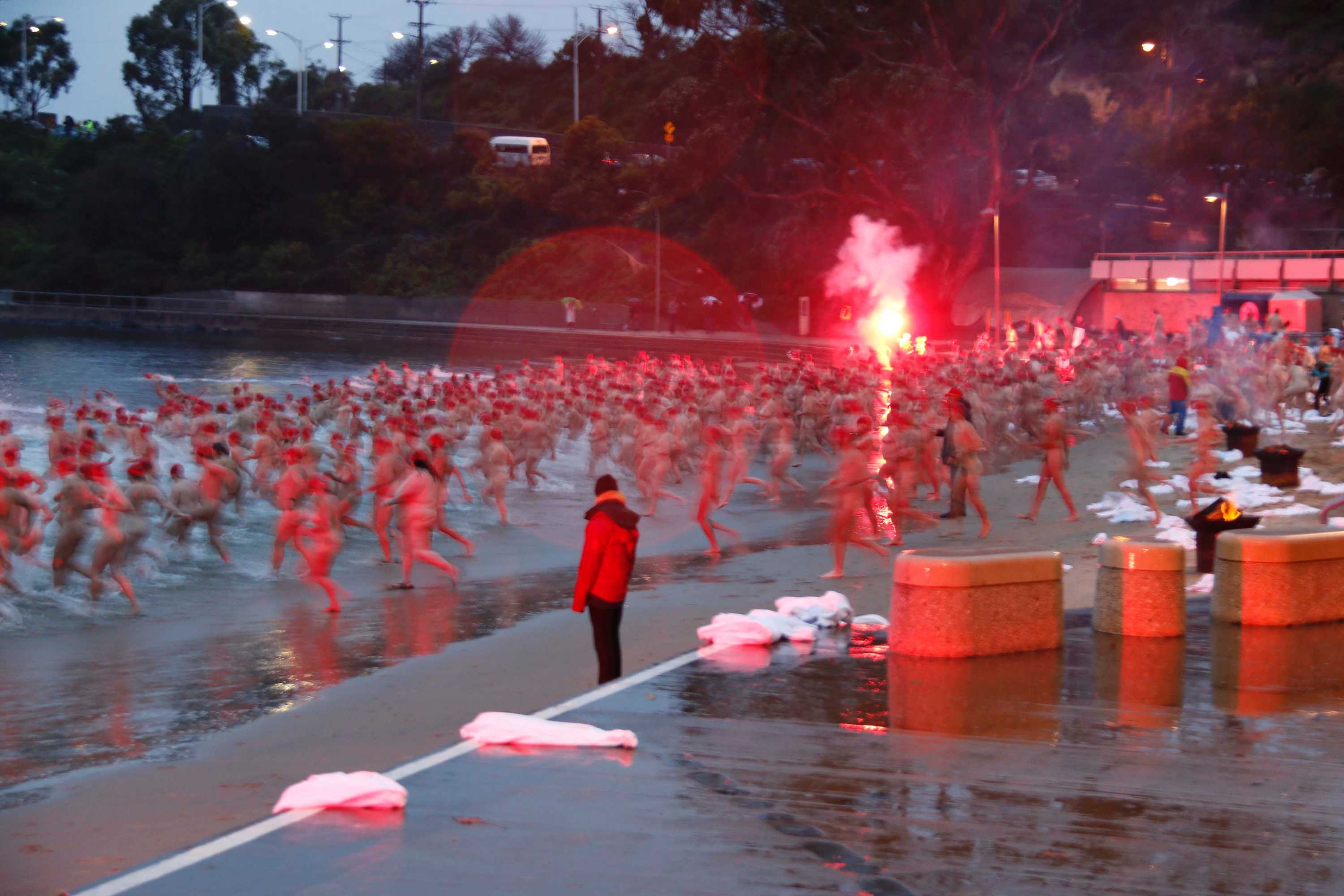 Winter Solstice Swim Hobart 2025 Dorri Germana