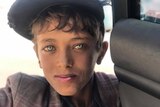 A Yemeni boy, Mohammad, with the striking blue eyes.