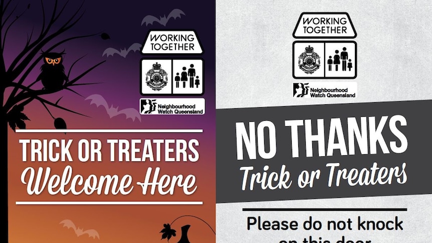 Queensland Police issue posters for Halloween