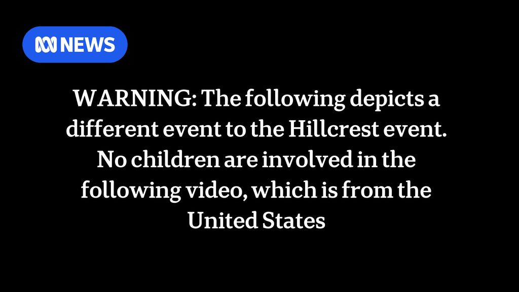 Warning slate with text warning viewers no children are involved in video. 