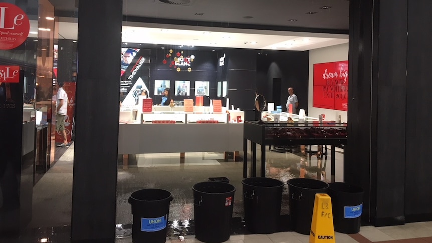 A number of shops are flooded at Highpoint Shopping Centre, in Melbourne's west.