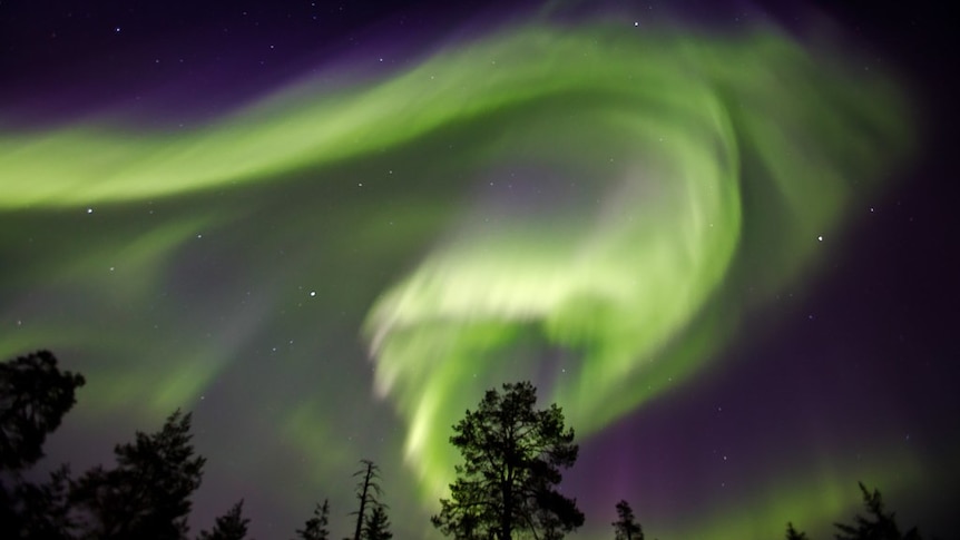 Northern lights over Finland