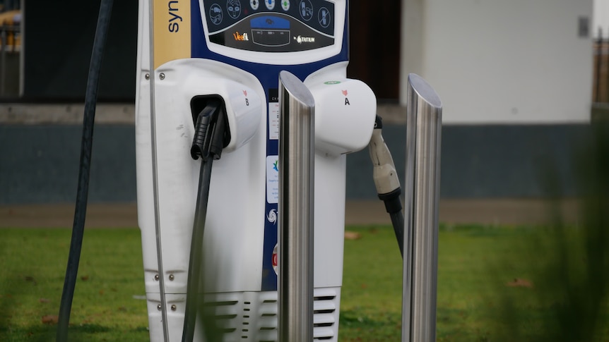 A picture of the Collie electric vehicle charging station in Western Australia