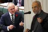 Composite image of Prime Minister Malcolm Turnbull and Grand Mufti Dr Ibrahim Abu Mohammed