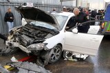 Police at scene of car ramming in Jerusalem
