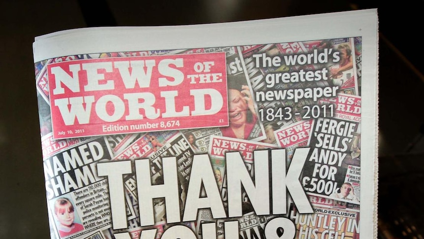 News of the World was closed in July amid a storm of phone-hacking allegations.