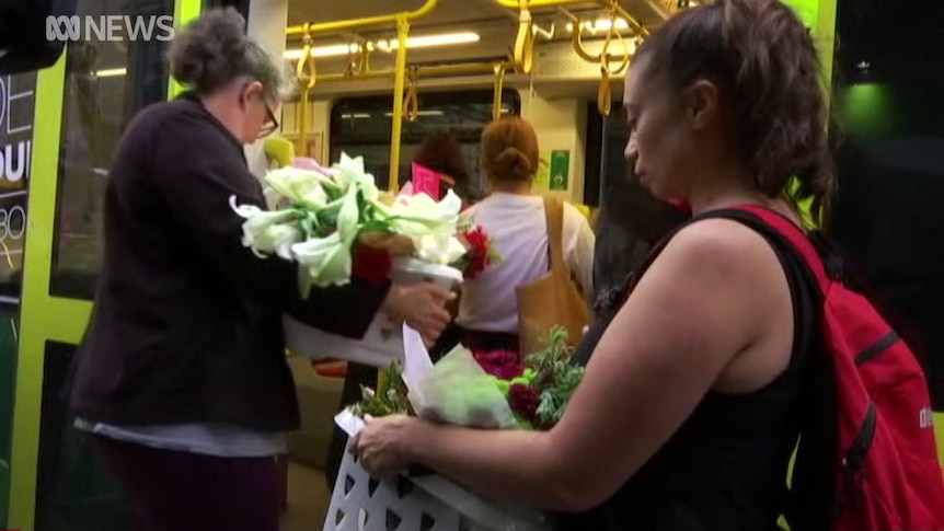 Melburnians took flowers to the spot where Ms Maasarwe's body was found.