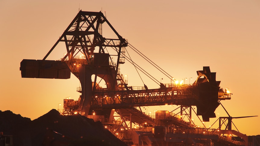 Work on the $3 billion NCIG coal loader in the Port of Newcastle nearing completion.