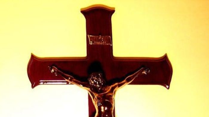 Crucifix on a wall