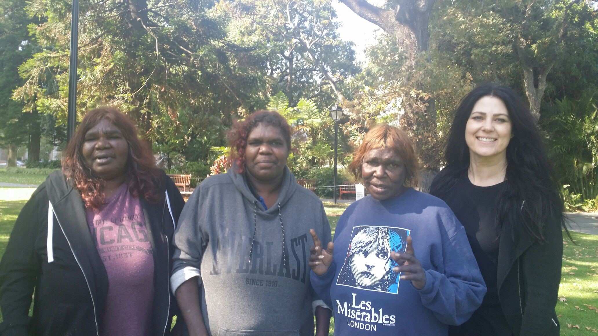 The family of Gene Gibson with Josh Warneke's mother Ingrid