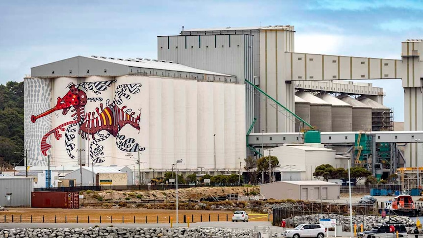 The dock and port facility at Albany in WA.