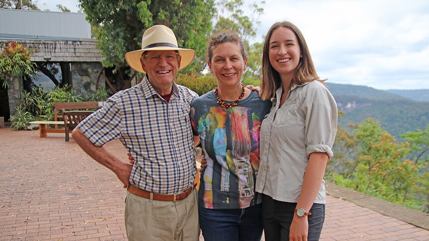 Descendants of the Binna Burra founder Richard Groom, Lisa Groom and Inari Beyer