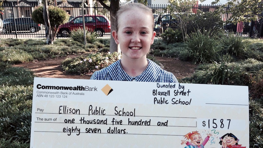 Blaxcell Street Public School student Jordan Wilkinson