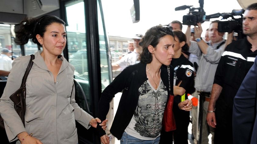 Relatives of passengers of the missing Air France jet arrive at the crisis centre