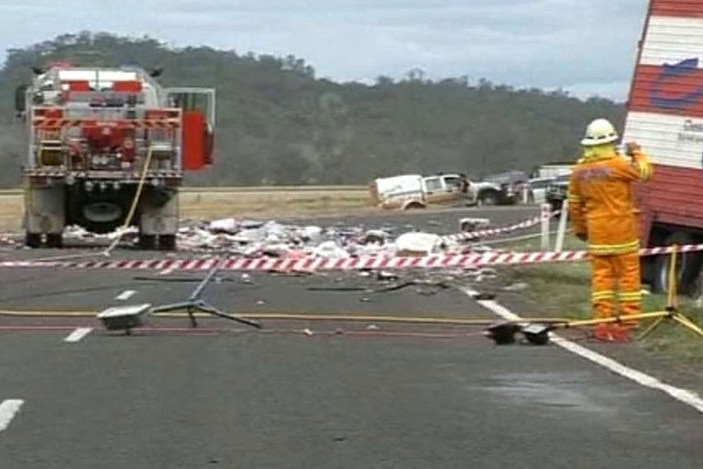 Scene of car crash in NSW
