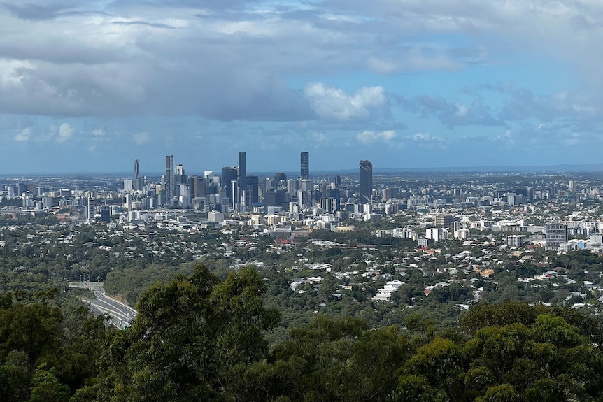 Brisbane City from Mt Coot-tha.