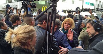 Media crush in Saint-Denis