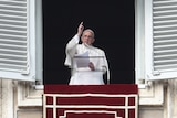 Pope Francis delivers the sunday's Angelus prayer