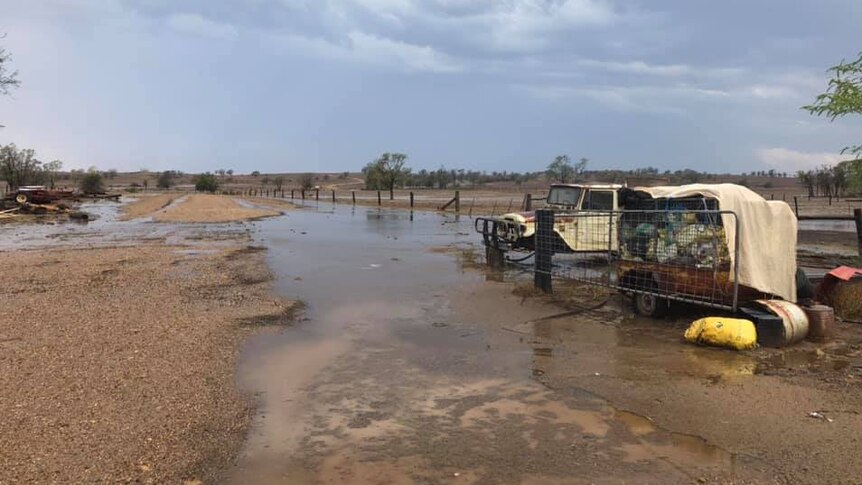 Troye Mayes said his property near Taroom received 52mm in 40 minutes.