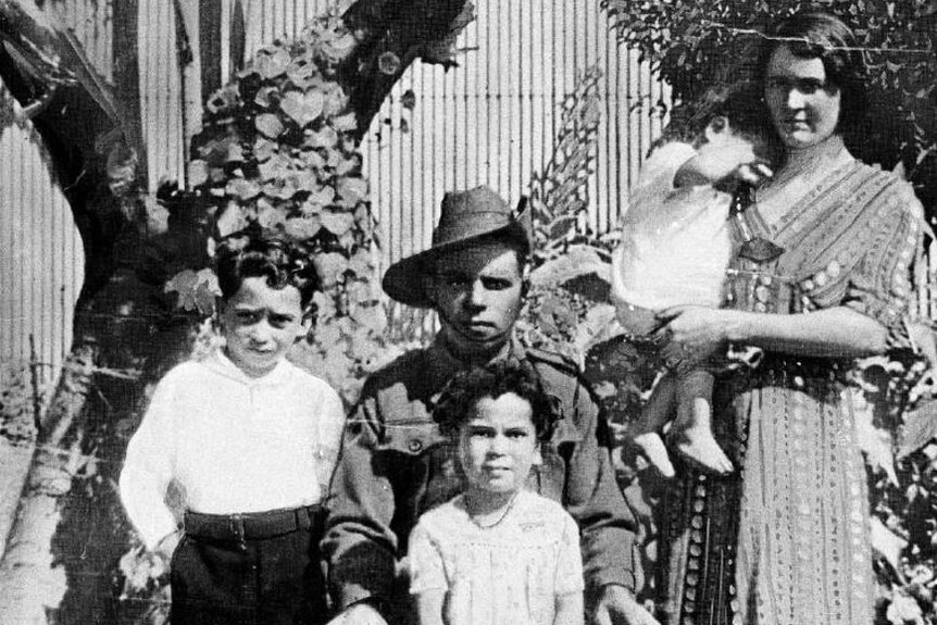 Cecil Grant with his family