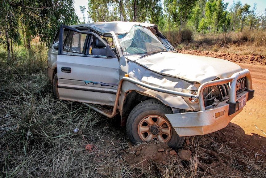 A car with French tourists rolled in an accident rescuers say was caused by speed.