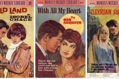 Vintage romance novels.