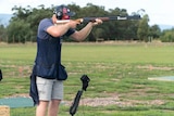 Olympian and world number one trap shooter James Willett has been training on his family farm during the pandemic.