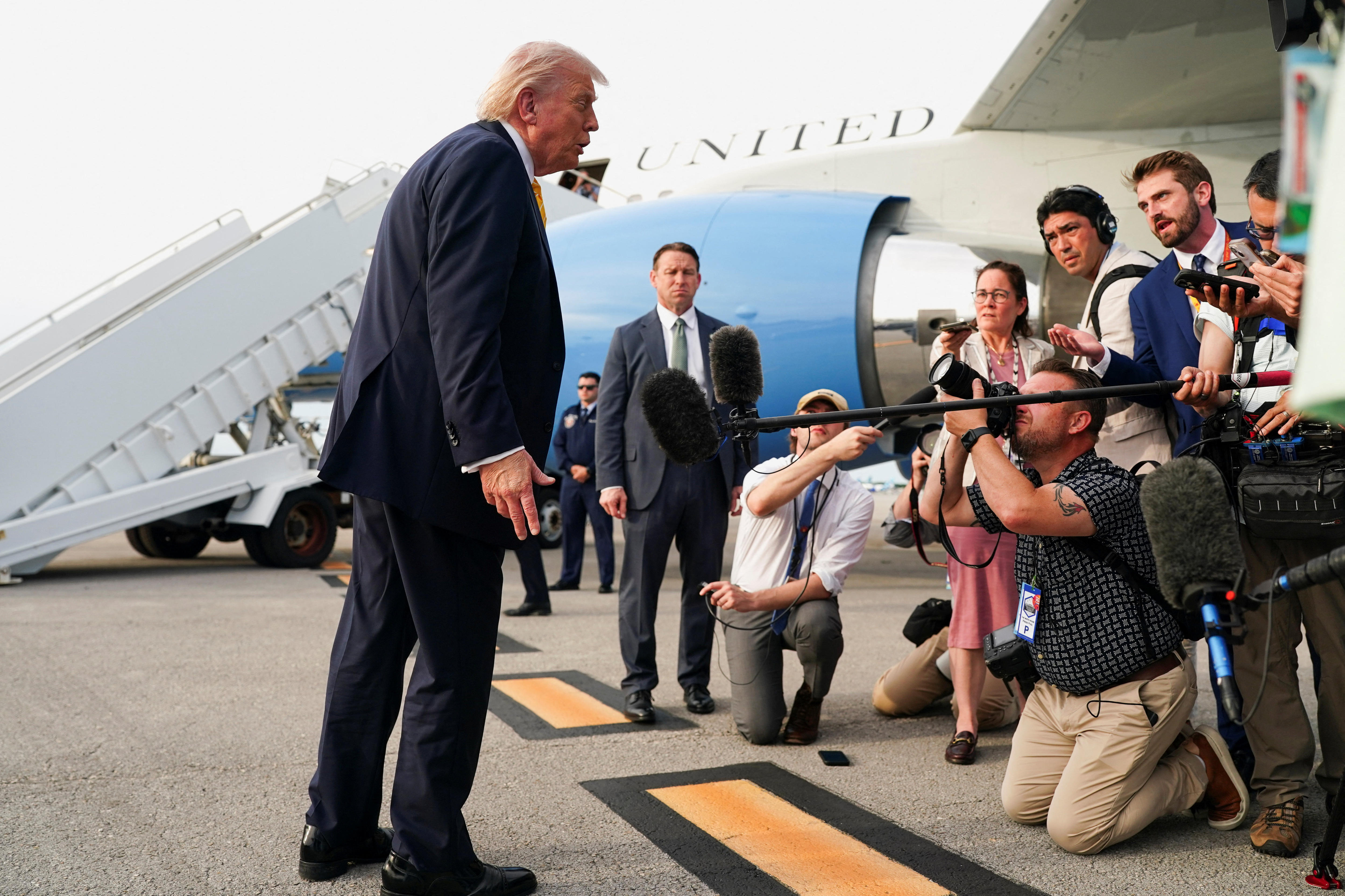 Live: Trump says resuming strikes in Iran 'a possibility'