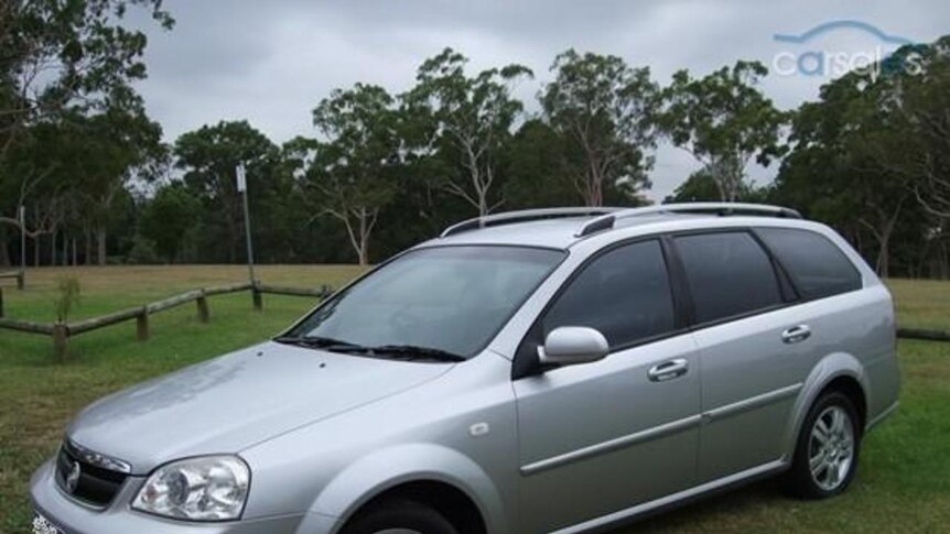 Police had issued an abduction alert and were searching for a silver Holden like the one pictured.