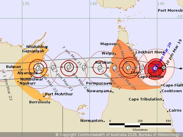 Far North Qld takes shelter as category five Tropical Cyclone Narelle approaches