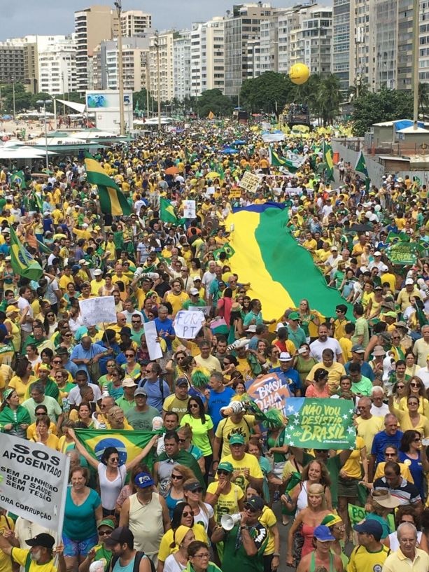 Protesters gather across Brazil
