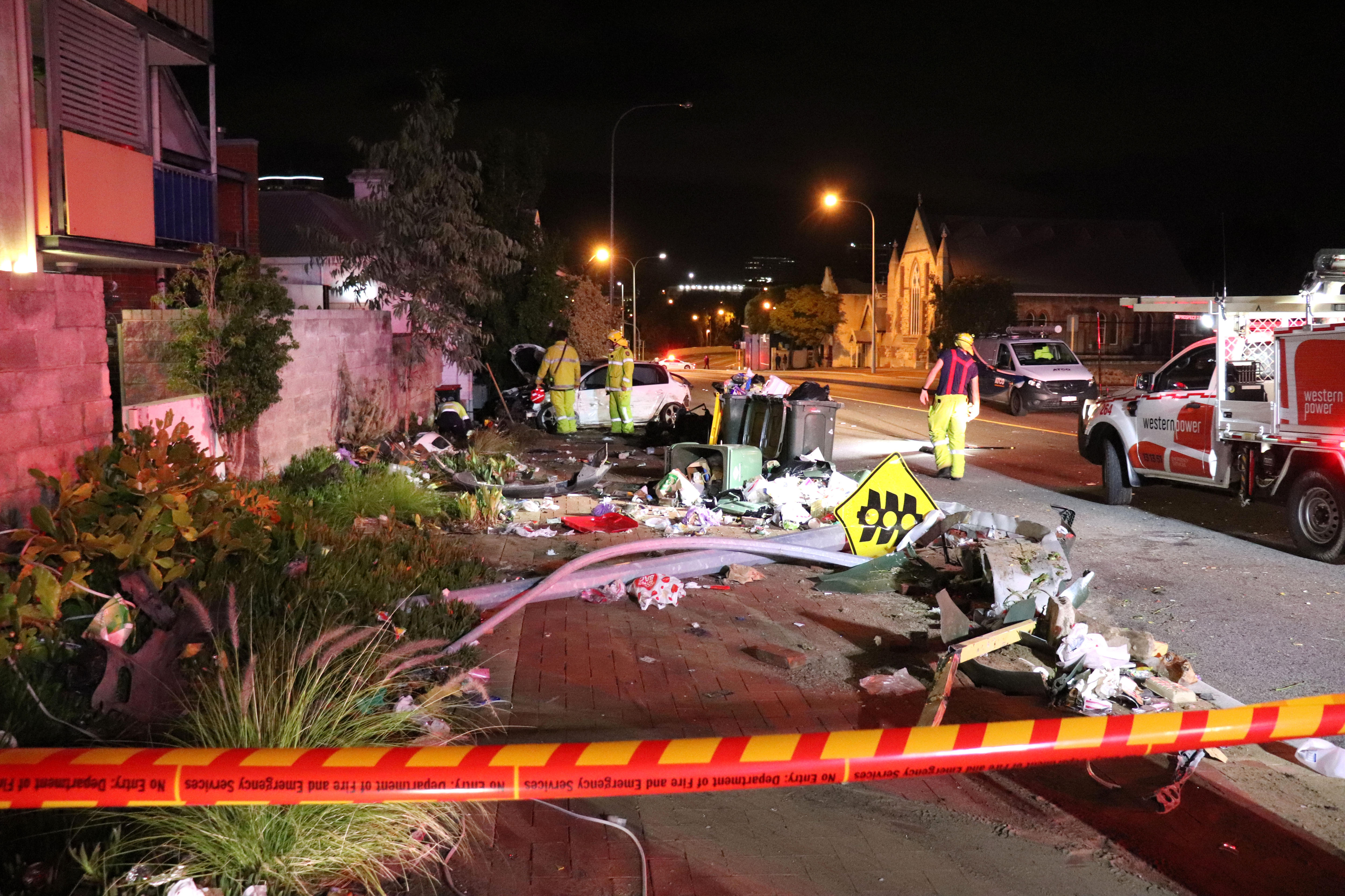 Rideshare Passengers Detain Driver In West Perth Crash That Left Trail ...