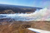 Curaweela fire smoke off grassland and bushland