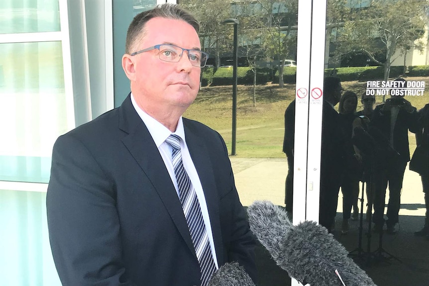 Logan Mayor Luke Smith outside council chambers, south of Brisbane, on October 5, 2017.