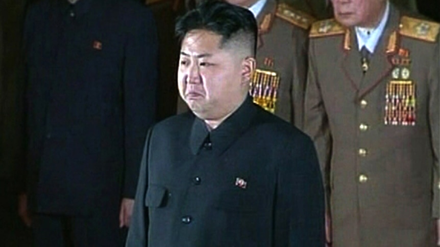 New North Korean ruler Kim Jong-un pays his respects to his father and former leader Kim Jong-il