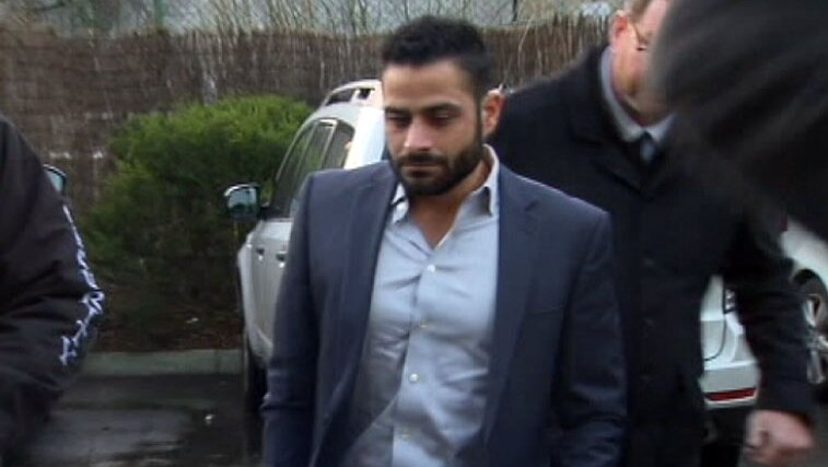 Ali Fahour arrives for a tribunal hearing in Melbourne.