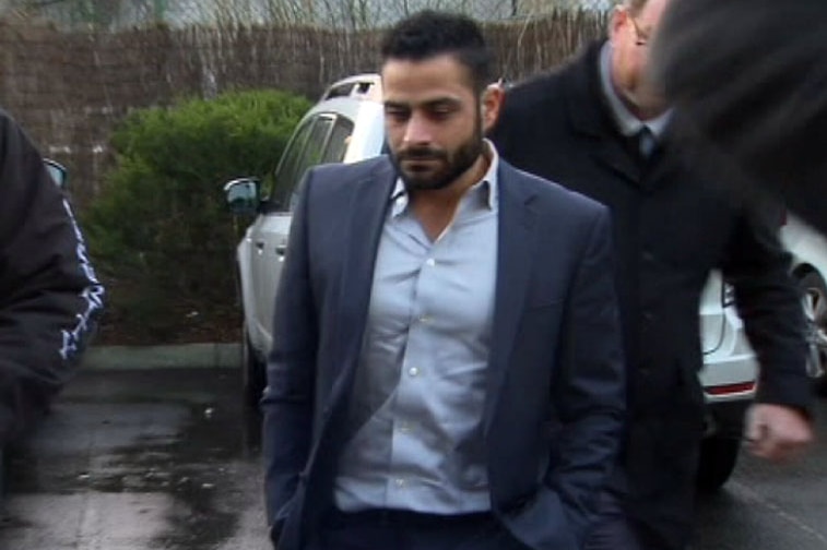 Ali Fahour arrives for a tribunal hearing in Melbourne.