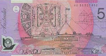 Picture of five dollar note