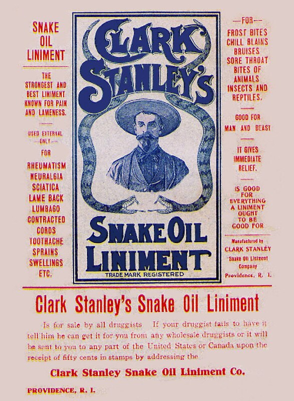 Snake oil was used as traditional medicine throughout history. How did