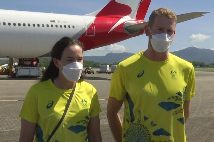 Olympic rowers Molly Goodman and Luke Letcher