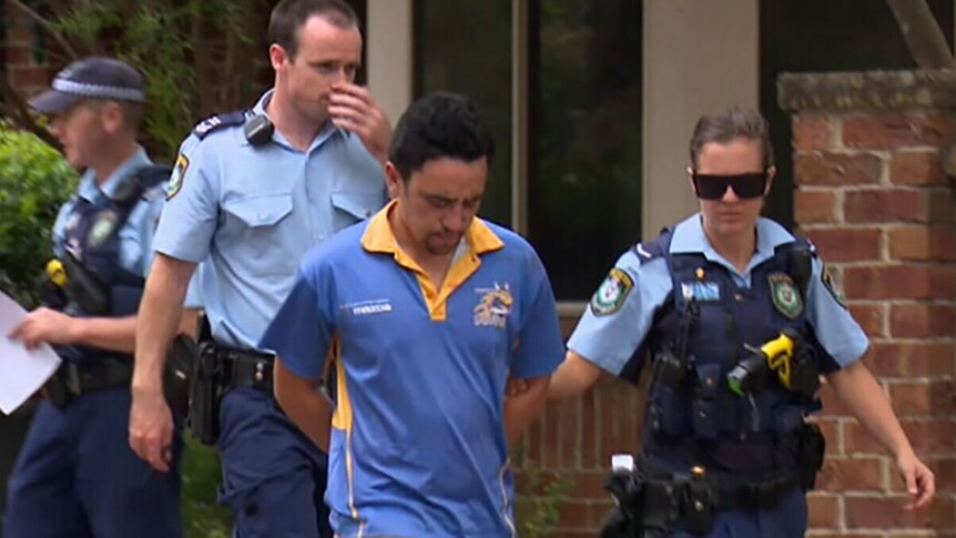 Accused man after baby burnt in bath