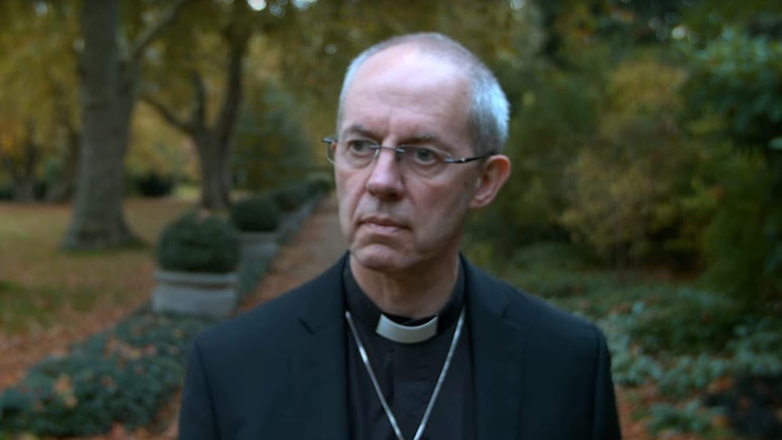 Anglican Archbishop Justin Welby in the JustPray ad