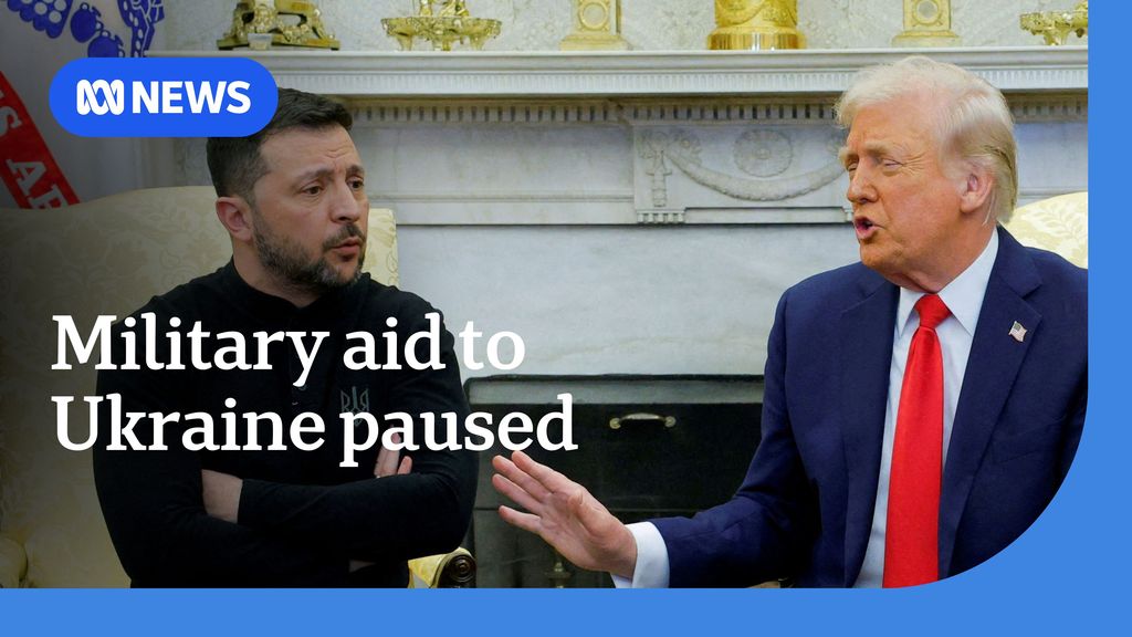 Donald Trump pauses military aid to Ukraine - ABC News