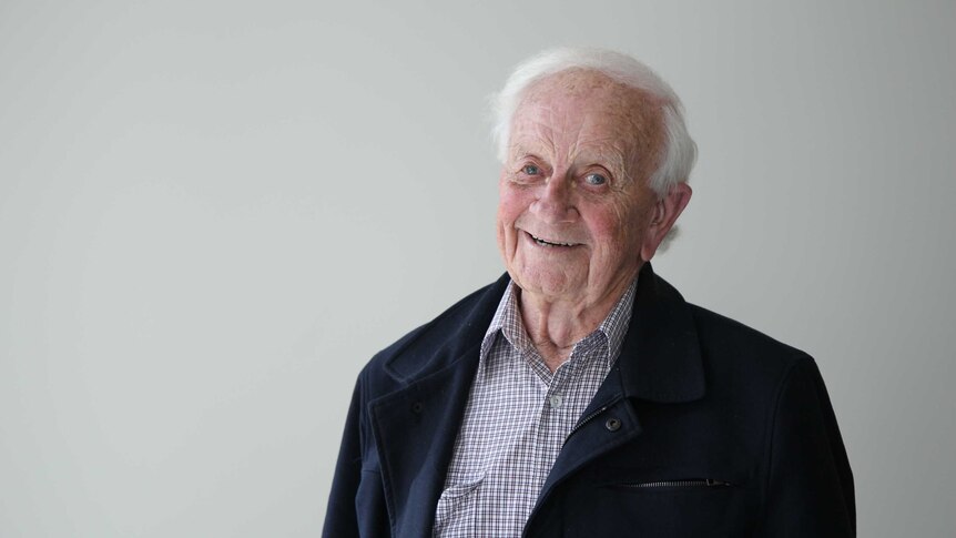 Portrait of magician and escapologist Arthur Coghlan at 89 years of age
