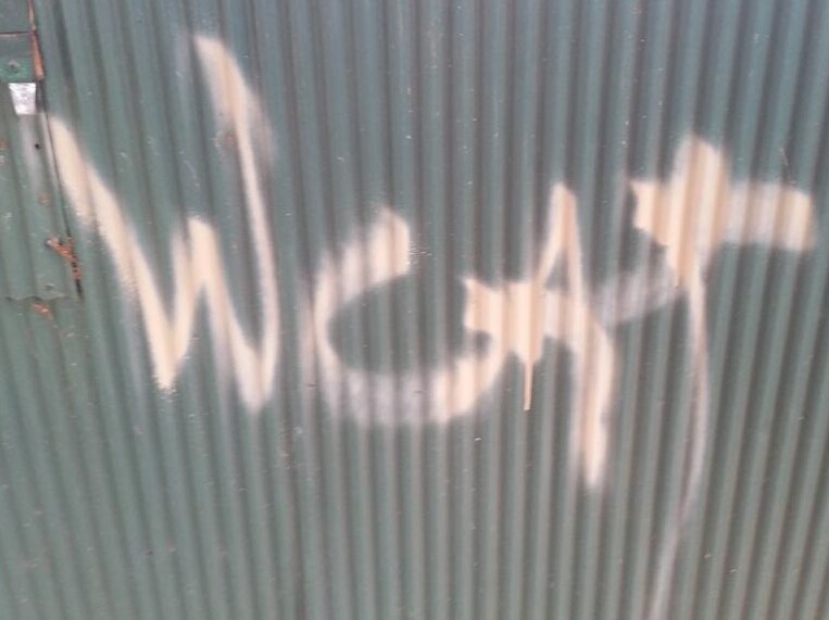 Graffiti at York RSL