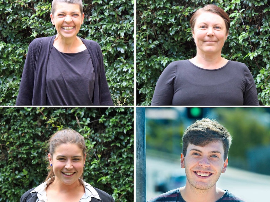 Emma Lee, Fiona Hamilton, Kate Wilson and Caleb Nichols Mansell