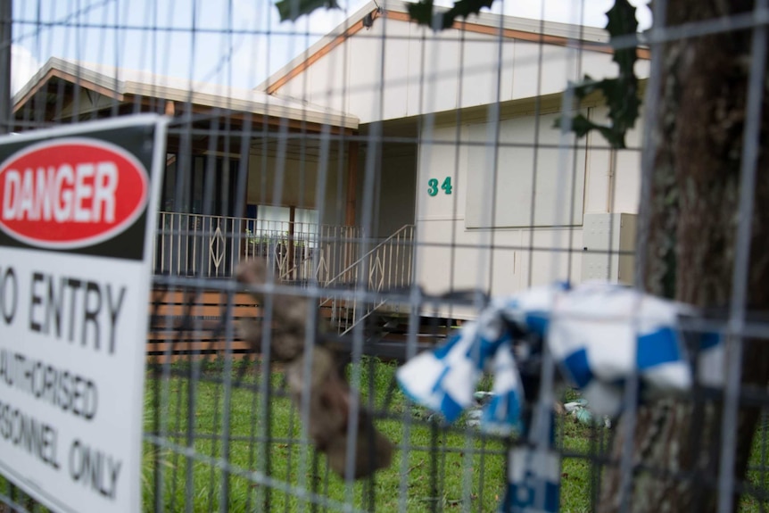 The house where the eight Manoora children were found dead in December 2014