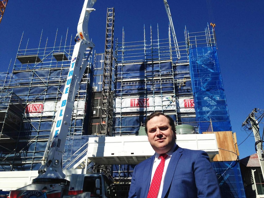 Brendan Tutt from Tessa Group at their Bowen Hills development